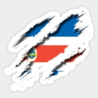 Costa Rica Shredding Sticker